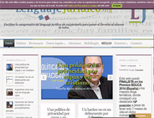 Tablet Screenshot of lenguajejuridico.com